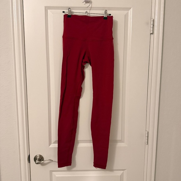 Lululemon Dark Red Leggings - Picture 1 of 5